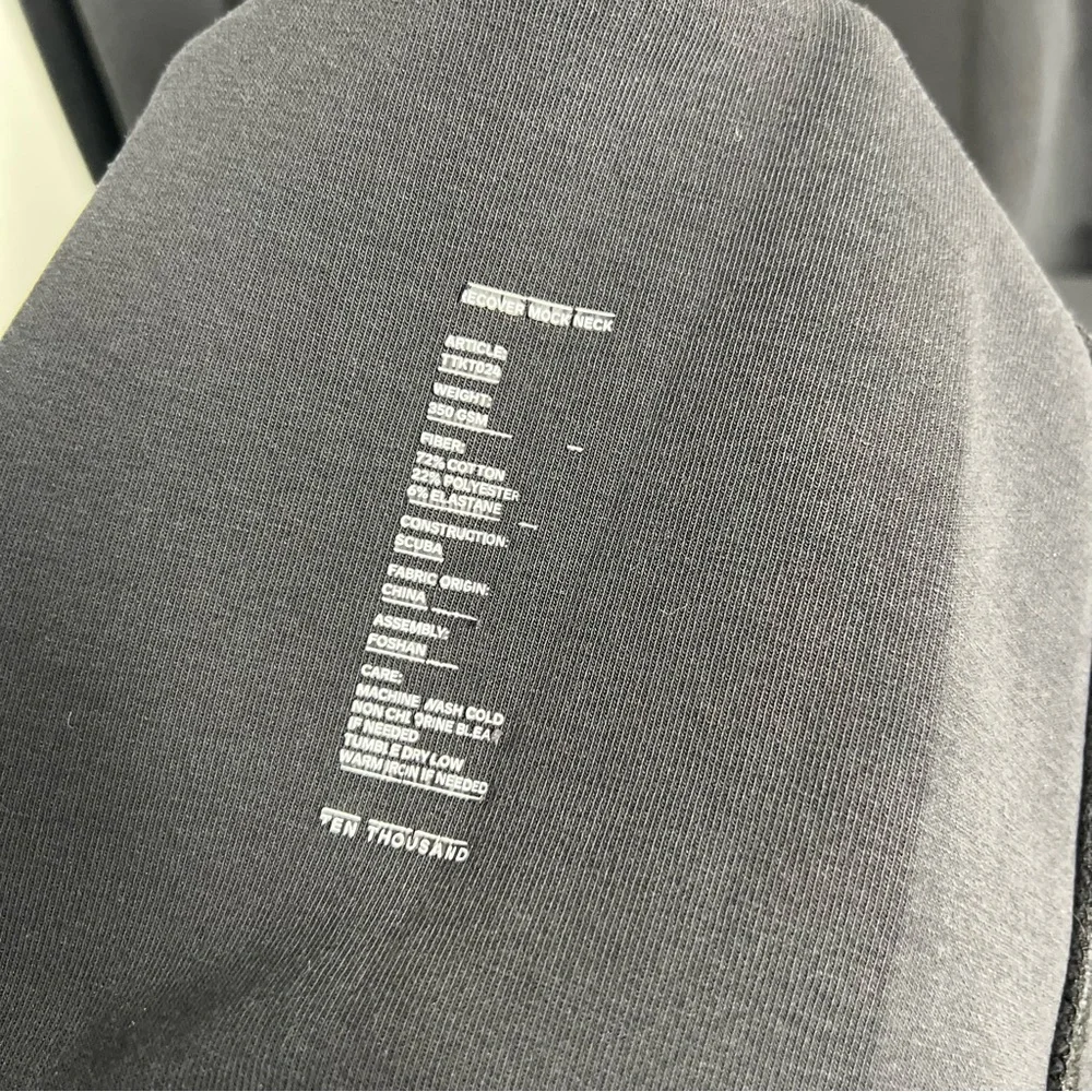 Ten Thousand Recover Mock Neck Sweatshirt Men's Size XL Black Casual Athleisure - Picture 5 of 5